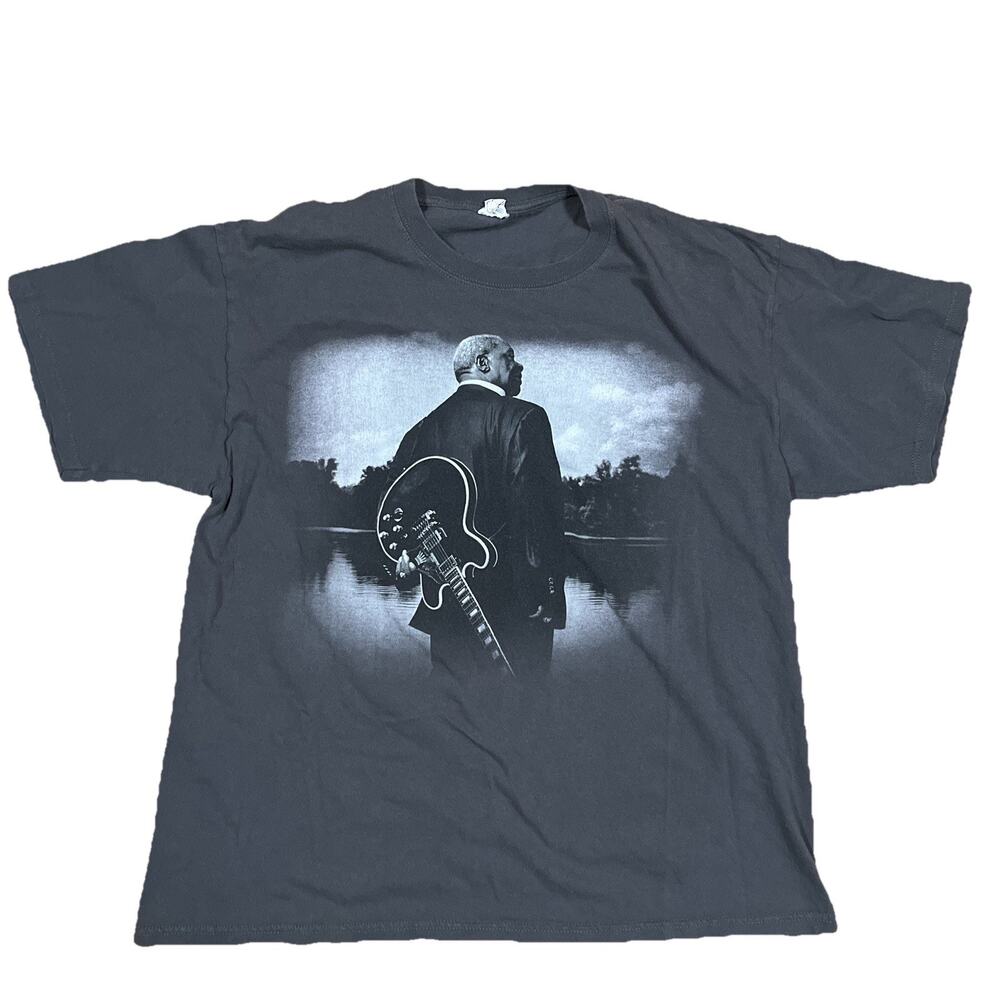 BB King 2011 / 2012 Tour Gray T-Shirt Sz XL Blues Music Concert Merch Anvil Tag